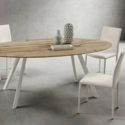Sedia da Cucina Interamente Rivestita in Ecopelle Made in Italy, 2 Pezzi - Maria