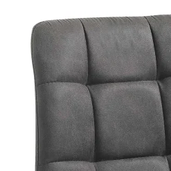 Sedia da Cucina in Tessuto con Gambe in Metallo Nero 4 Pezzi - Celeste