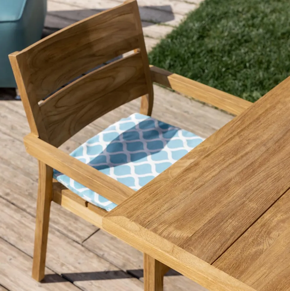 Sedia da Esterno con Braccioli in Legno Teak - Marie