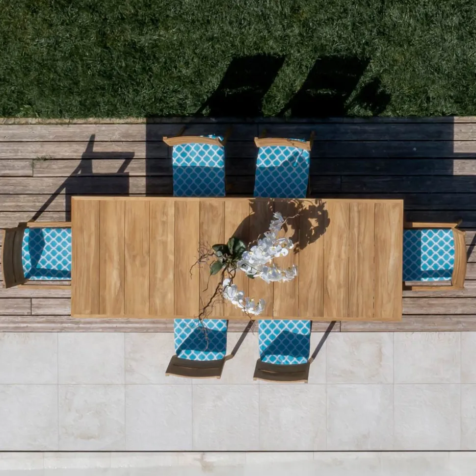 Sedia da Esterno con Braccioli in Legno Teak - Marie
