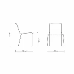 Sedia da Esterno di Design in Acciaio e Cordino Made in Italy - Madagascar1