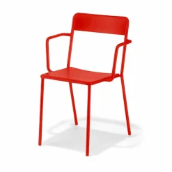 Sedia da Esterno Impilabile in Metallo Made in Italy, 4 Pezzi - Xylia