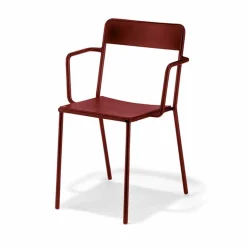 Sedia da Esterno Impilabile in Metallo Made in Italy, 4 Pezzi - Xylia