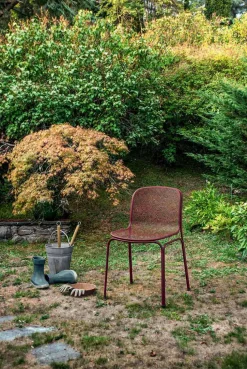 Sedia da Esterno Impilabile in Metallo Made in Italy, 4 Pezzi - Prunella