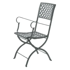 Sedia da Esterno in Acciaio Zincato Richiudibile Made in Italy 2 Pezzi - Selvaggia