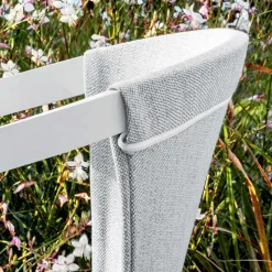 Sedia da Esterno in Alluminio con o Senza Cuscino, Alta Qualità, 4 pz - Filomena