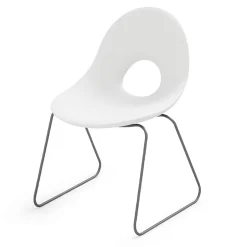 Sedia da Esterno in Polietilene e Base Ferro Made in Italy 2 pezzi - Ashley