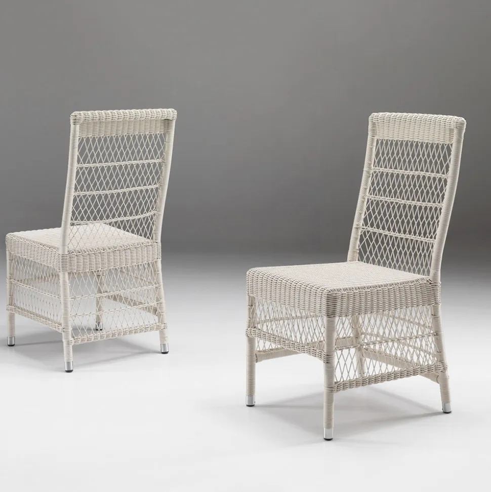 Sedia da Esterno in Polyrattan con Cuscino Opzionale - Gigi