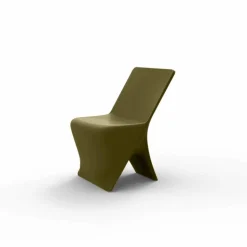 Sedia da giardino di design moderno Sloo by Vondom, in polietilene