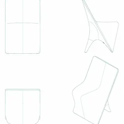 Sedia da giardino di design moderno Sloo by Vondom, in polietilene
