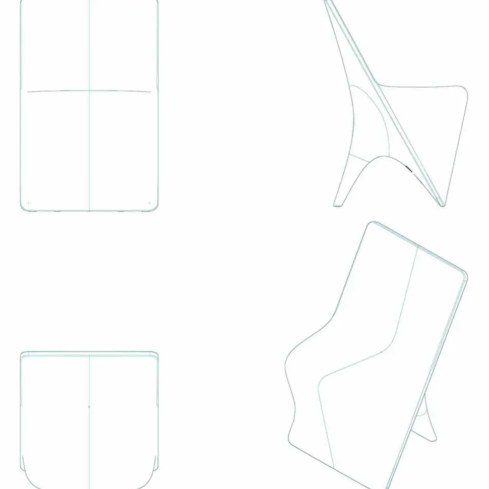 Sedia da giardino di design moderno Sloo by Vondom, in polietilene