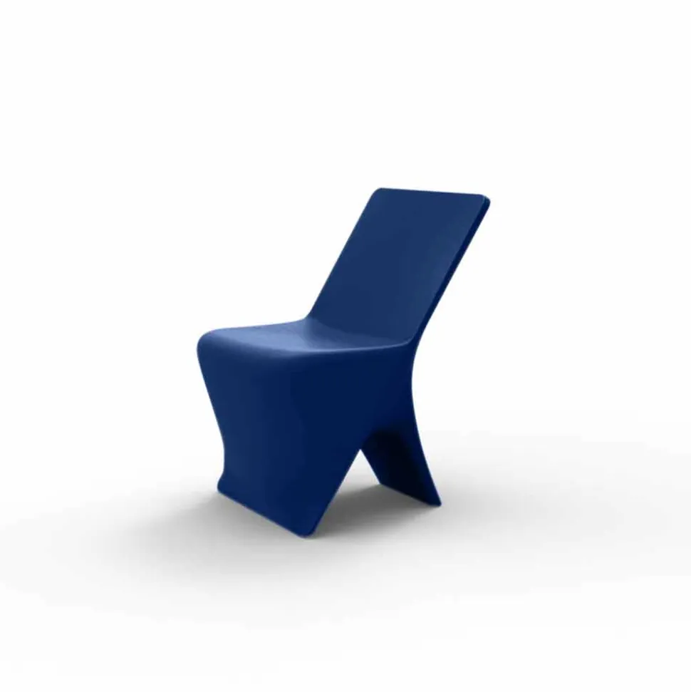 Sedia da giardino di design moderno Sloo by Vondom, in polietilene