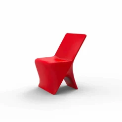 Sedia da giardino di design moderno Sloo by Vondom, in polietilene