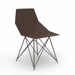 Sedia da giardino di design Vondom Faz in polipropilene e acciaio inox, 4 pezzi