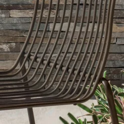 Sedia da Giardino Impilabile in Metallo Made in Italy 2 Pezzi - Giuliana
