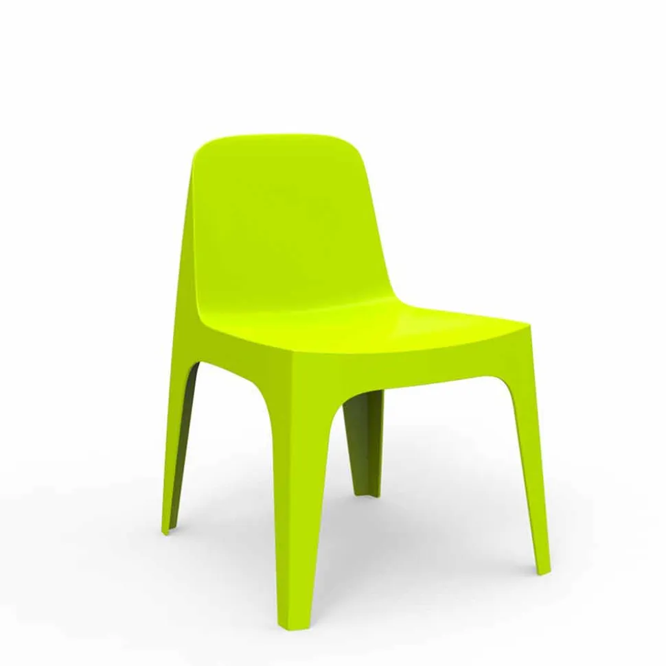 Sedia da giardino impilabile in polipropilene Solid Vondom, di design, 4 pezzi