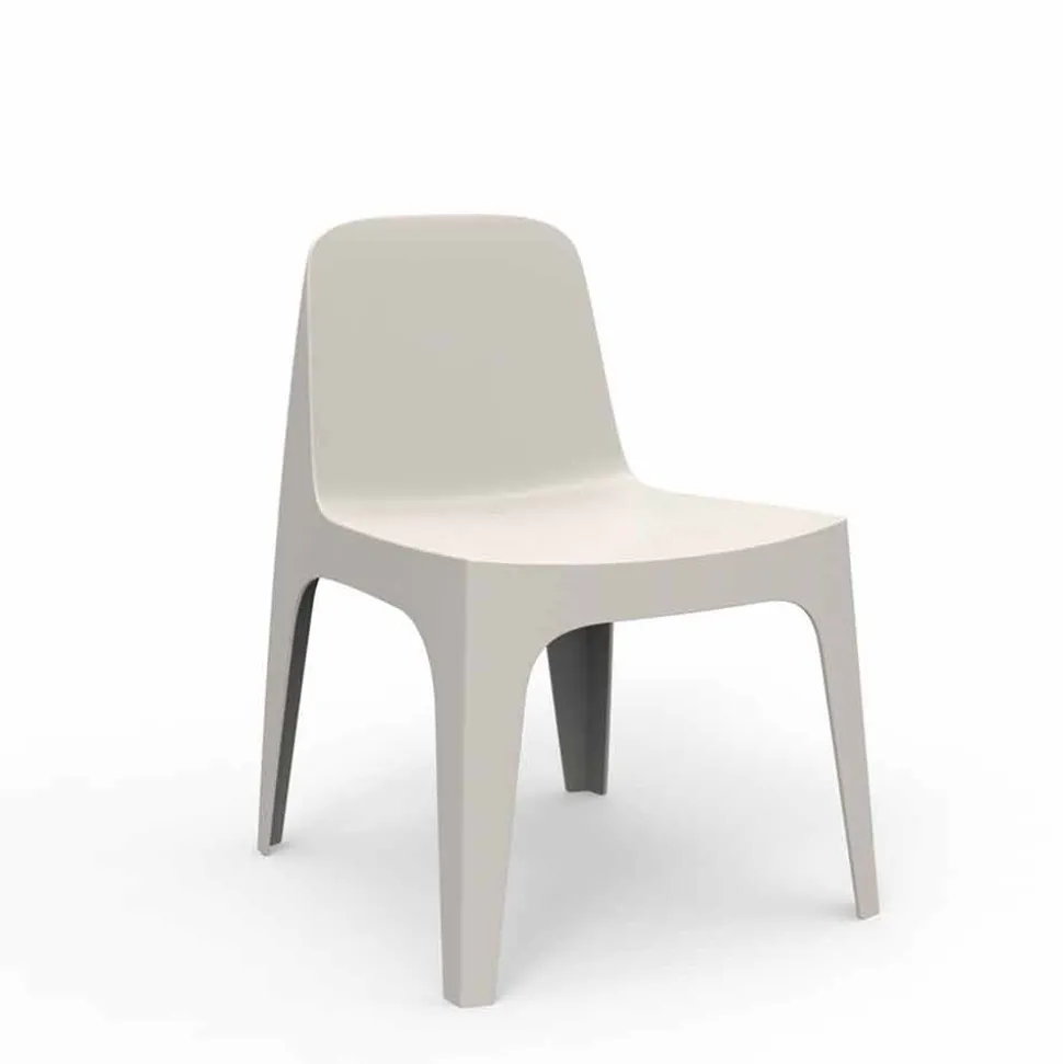 Sedia da giardino impilabile in polipropilene Solid Vondom, di design, 4 pezzi
