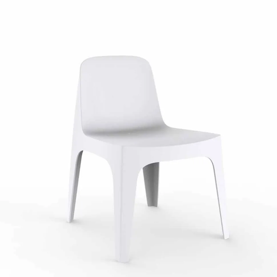 Sedia da giardino impilabile in polipropilene Solid Vondom, di design, 4 pezzi