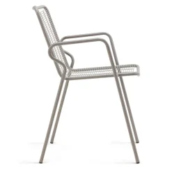 Sedia da Giardino in Metallo con Braccioli Made in Italy 2 Pezzi - Vikas