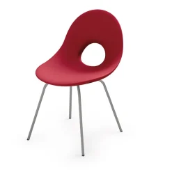 Sedia da Giardino in Polietilene e Base in Alluminio Made in Italy - Ashley