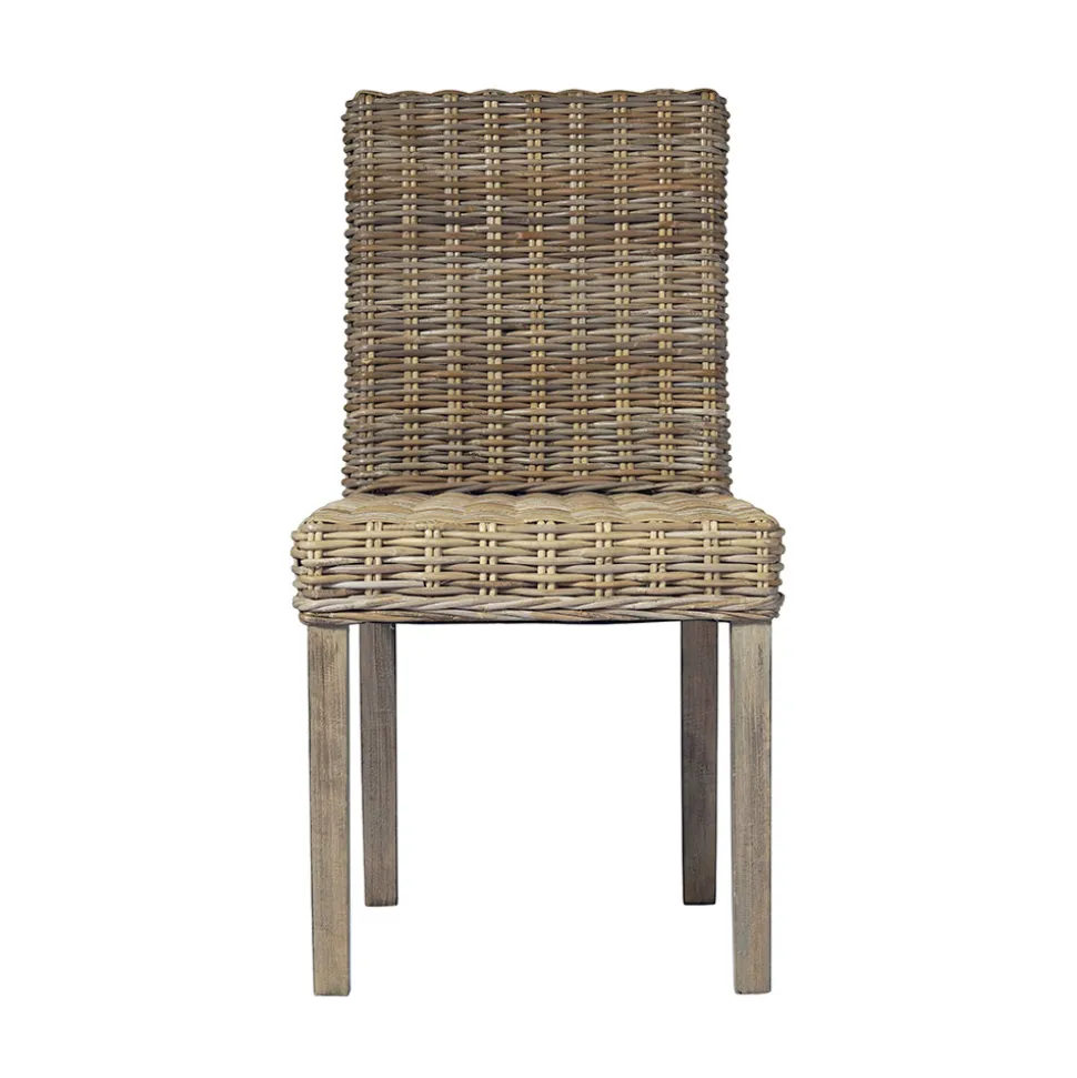 Sedia da Giardino Realizzata in Legno e Fibra in Grey Kubu - Bosco