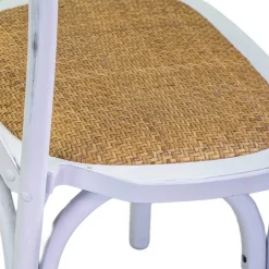 Sedia da Interno Impilabile in Legno di Betulla e Seduta in Rattan - Barriera