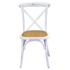 Sedia da Interno Impilabile in Legno di Betulla e Seduta in Rattan - Barriera