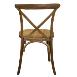 Sedia da Interno Impilabile in Legno di Betulla e Seduta in Rattan - Barriera