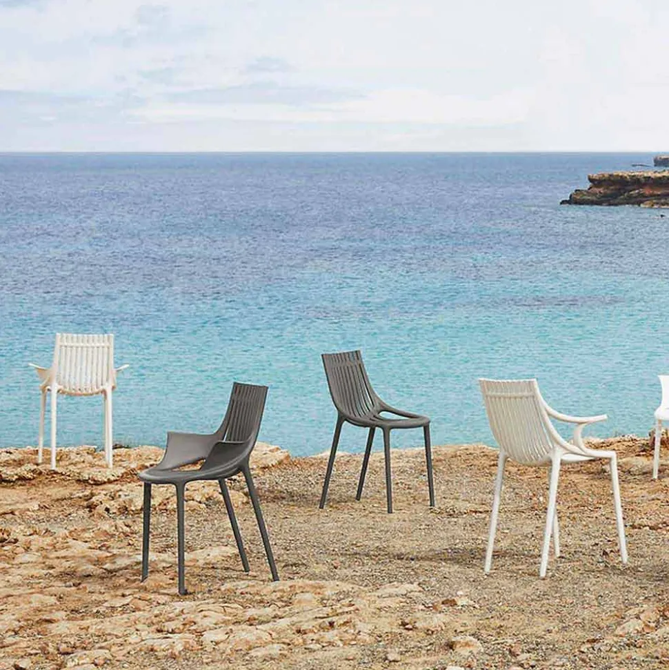 Sedia da Pranzo da Esterno in Polipropilene Impilabile 4 Pezzi - Ibiza by Vondom
