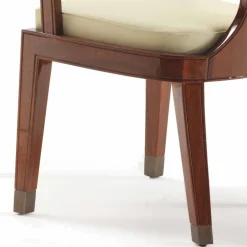 Sedia da pranzo imbottita di design in legno liscio, L51xP53cm, Nicole