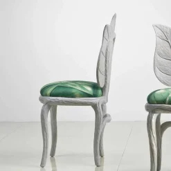Sedia da pranzo imbottita di design moderno, made in Italy, Daniel