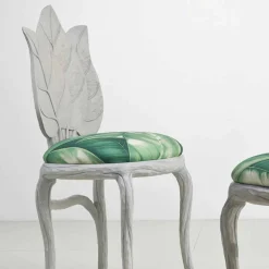 Sedia da pranzo imbottita di design moderno, made in Italy, Daniel