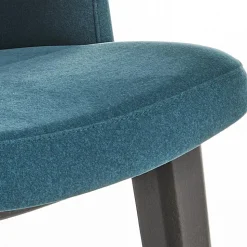 Sedia da Pranzo in Legno e Seduta in Velluto Verde Bottiglia Made in Italy - Eddard