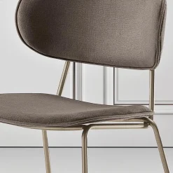 Sedia da Pranzo in Tessuto di 2 Diverse Finiture Made in Italy - Sanemi