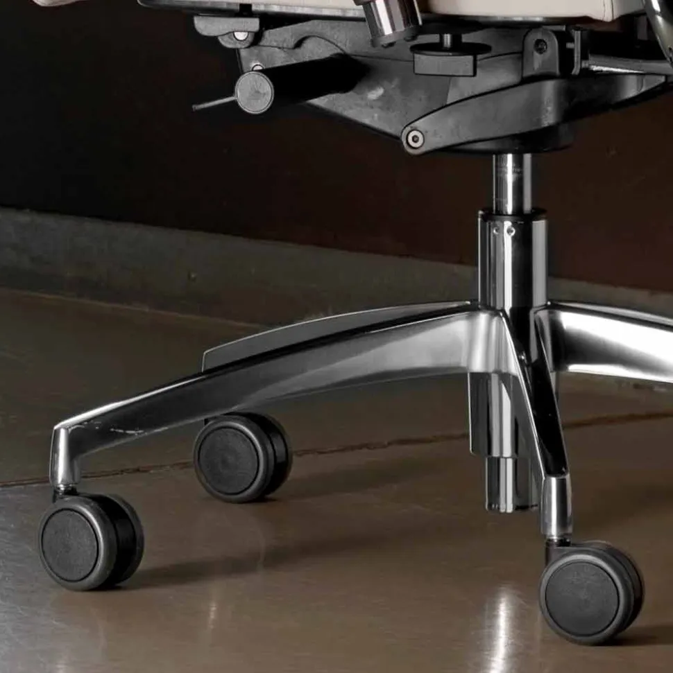 Sedia da Scrivania Ufficio Girevole Ergonomica con Ruote e Braccioli - Gimiglia