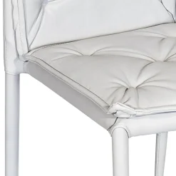 Sedia da Soggiorno con Struttura e Seduta in Ecopelle Made in Italy - Grogu