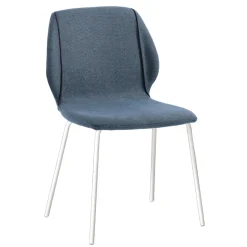 Sedia da Soggiorno Design Moderno Elegante in Tessuto con Bordino - Scarat