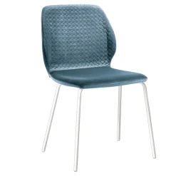 Sedia da Soggiorno Design Moderno Elegante in Velluto Colorato - Scarat
