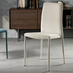 Sedia da Soggiorno Interamente Rivestita in Tessuto Made in Italy - Lorelai