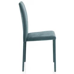 Sedia da Soggiorno Interamente Rivestita in Tessuto Made in Italy - Lorelai