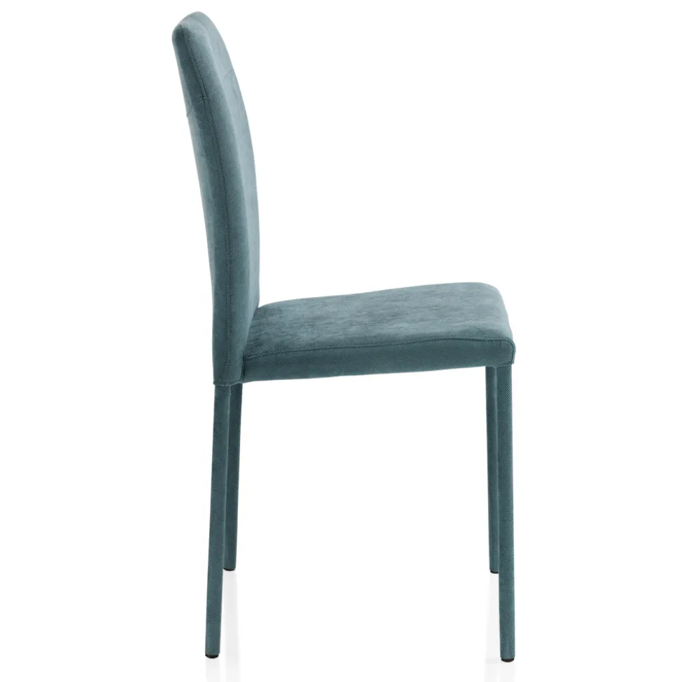 Sedia da Soggiorno Interamente Rivestita in Tessuto Made in Italy - Lorelai