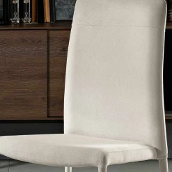 Sedia da Soggiorno Interamente Rivestita in Tessuto Made in Italy - Lorelai