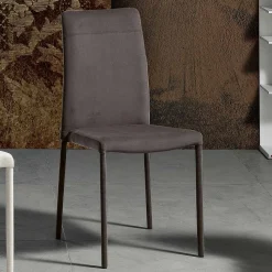 Sedia da Soggiorno Interamente Rivestita in Tessuto Made in Italy - Lorelai