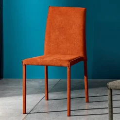 Sedia da Soggiorno Interamente Rivestita in Tessuto Made in Italy - Rosetta