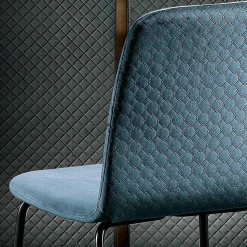 Sedia da Soggiorno in Velluto Colorato Design Moderno e Elegante - Bizet