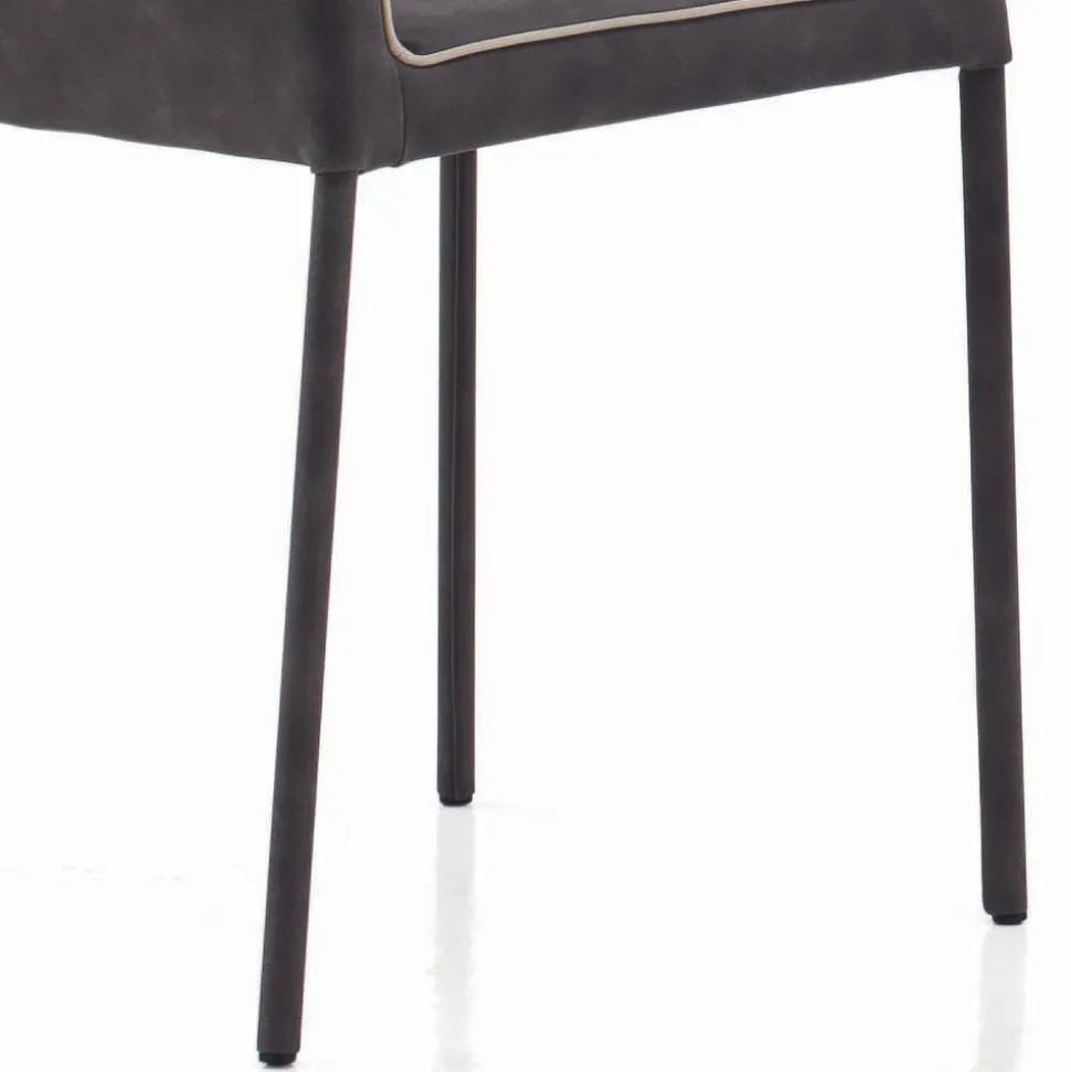 Sedia da Soggiorno Rivestita e Gambe Laccate Made in Italy - Catania