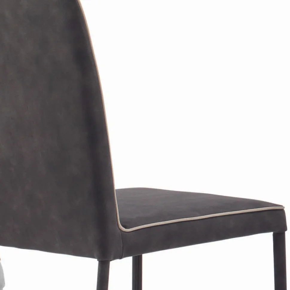 Sedia da Soggiorno Rivestita e Gambe Laccate Made in Italy - Catania