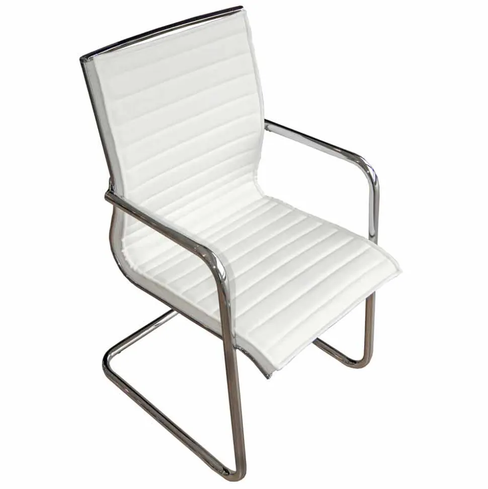 Sedia da Ufficio Ergonomica a Slitta con Braccioli Made in Italy - Filanna