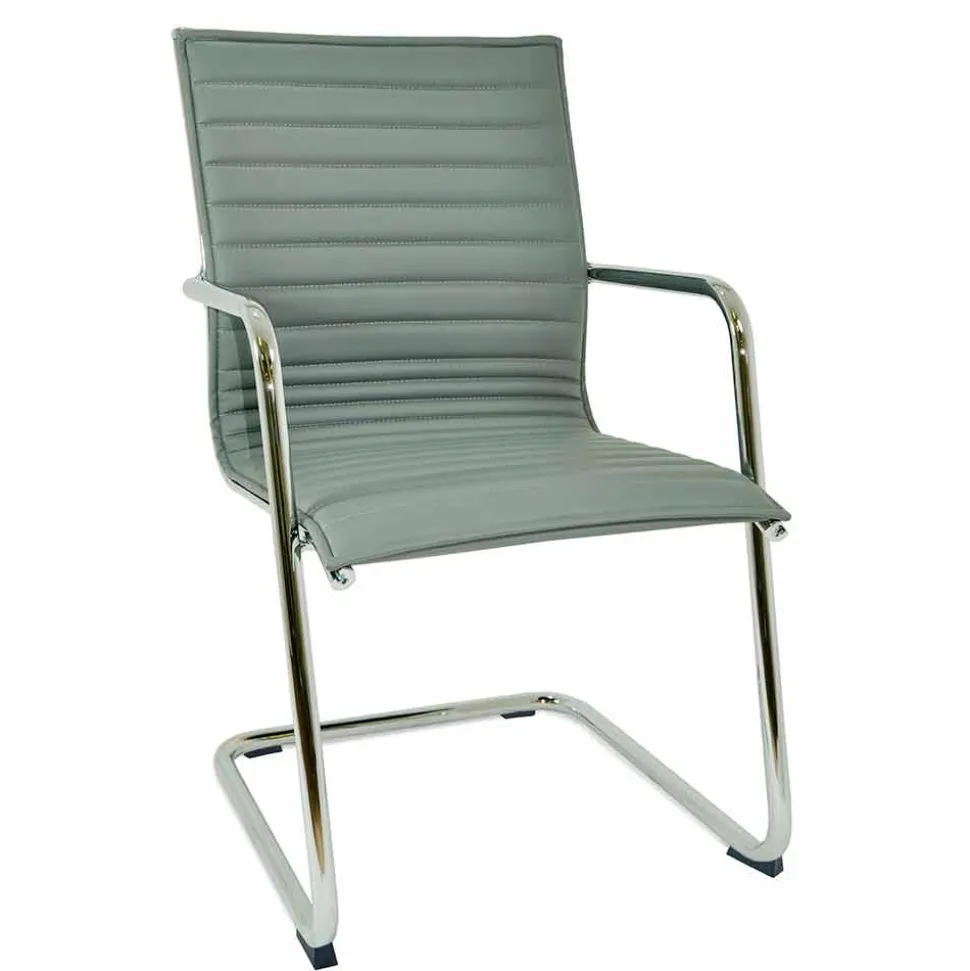 Sedia da Ufficio Ergonomica a Slitta con Braccioli Made in Italy - Filanna