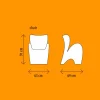 Sedia Design da Interno o Esterno in Plastica Colorata 2 Pezzi - Lily by Myyour